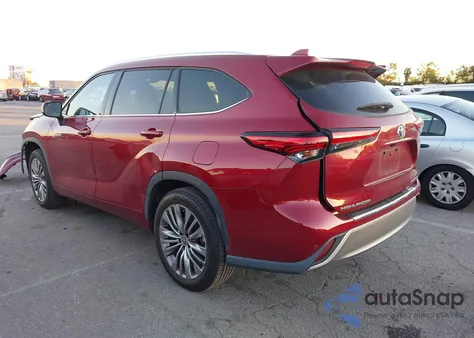 2021 Toyota Highlander Hybrid Platinum из США, поврежденный, VIN 5TDFARAH9MS006186